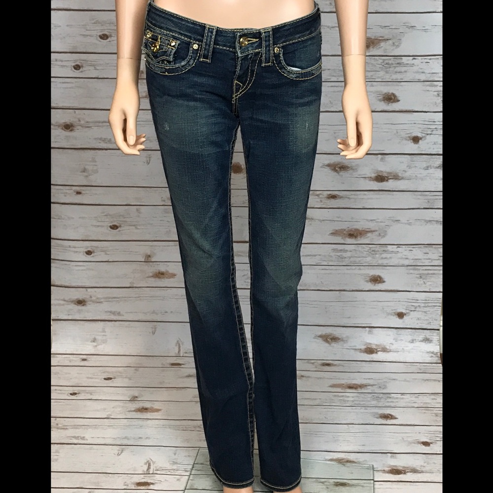 True Religion Denim Jeans with Swarovski Crystals